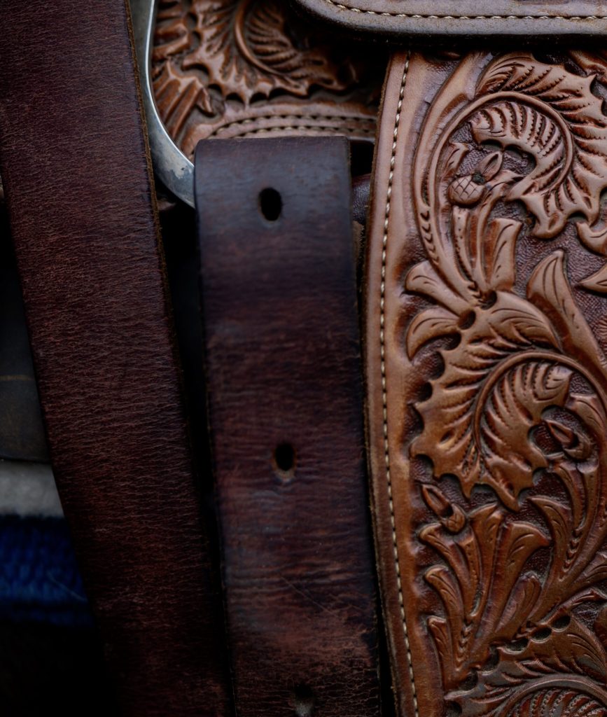 Closeup of saddle